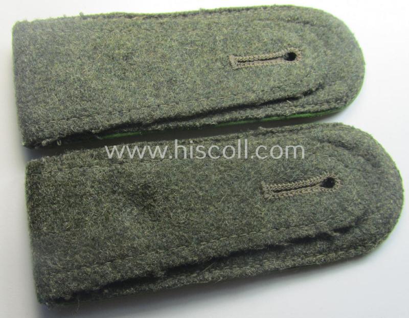 Pair of mid-war-period- (ie. 'M41 o. M43'-pattern) WH (Heeres) NCO-type shoulderstraps: 'Feldwebel eines Panzer-Grenadier-Rgts. o. Abts.'
