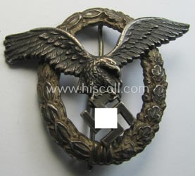 Superb, WH (Luftwaffe) 'Flugzeugführer-Abzeichen' (or: pilots'-badge) being a...