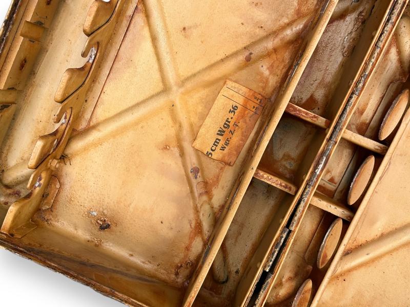 WH 5 cm Metal Mortar Ammo Case  Tan