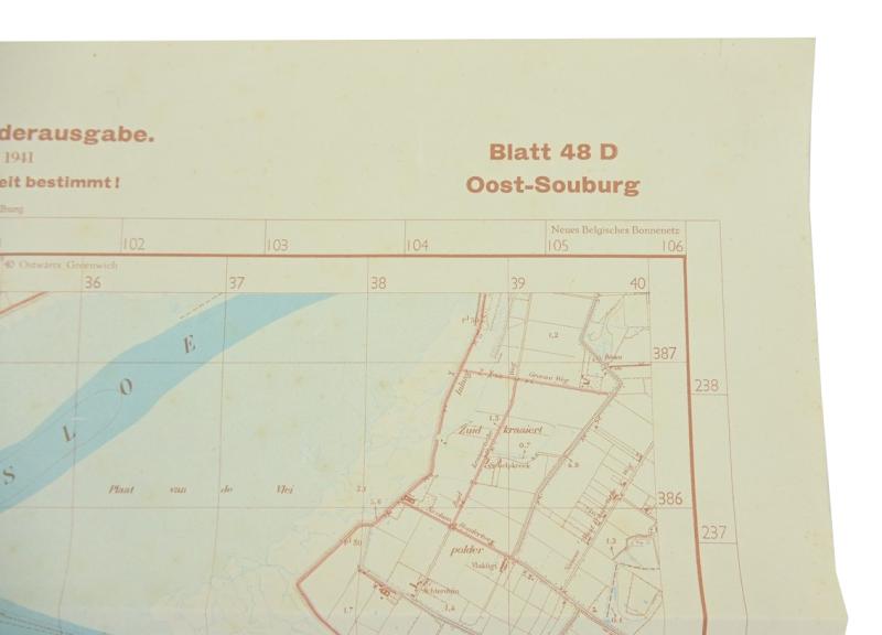 German Mapcard of 'Oost-Souburg Holland
