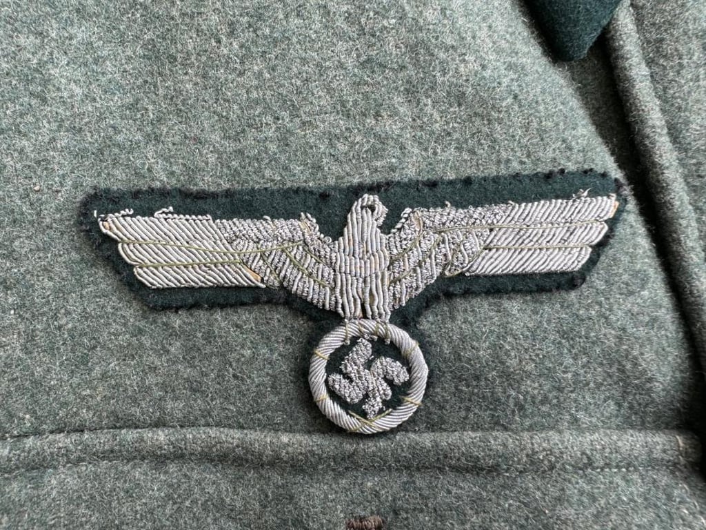 Wehrmacht M36 Officer ( Major ) Panzerzug ( Armoured train ) Tunic with insignia