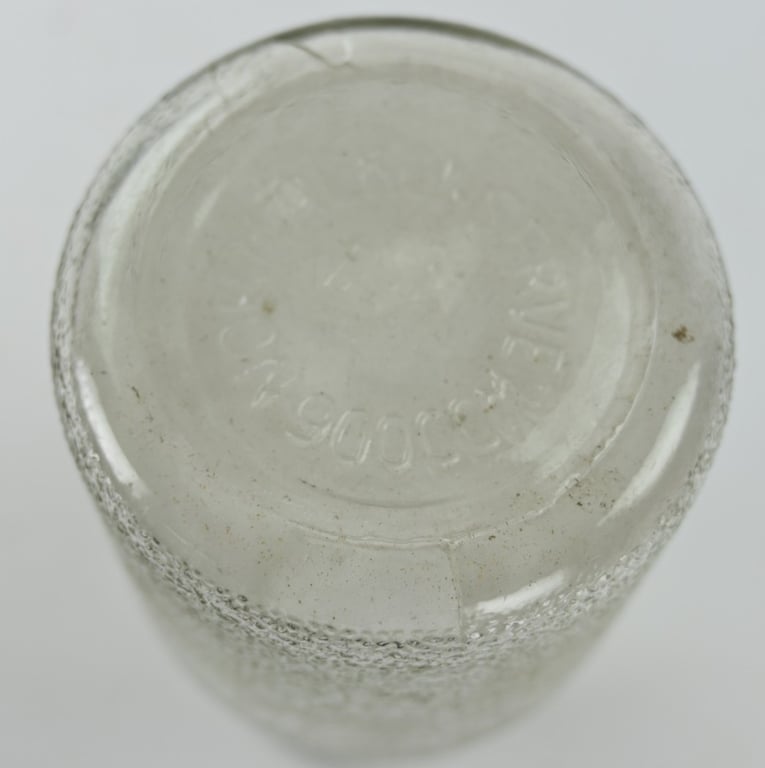 German Third Reich Glass Food Preserve Bottle