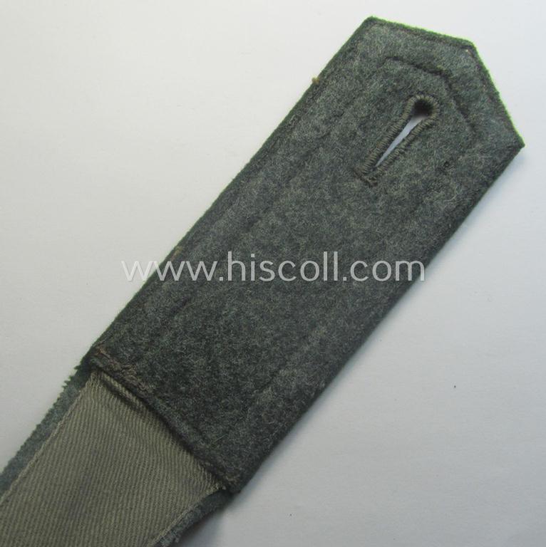Single, early-period (ie. 'M36- o. M40'-pattern and pointed-styled), WH (Heeres) 'cyphered' NCO-type shoulderstrap as was specifically intended for an: 'Unteroffizier u. Mitglied Infanterie-Ergänzungs-Rgts. 8'