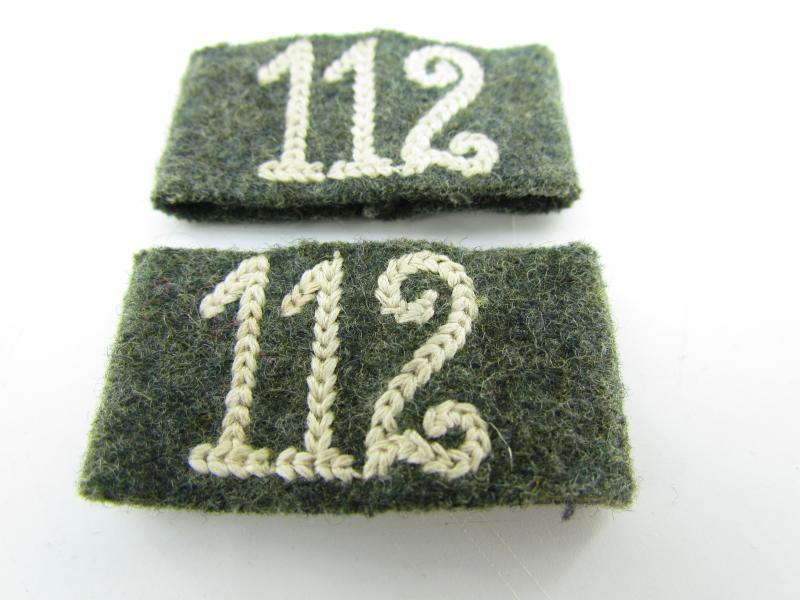 WH (Heer) Slip-ons for the 'Infanterie-Regiment 112'