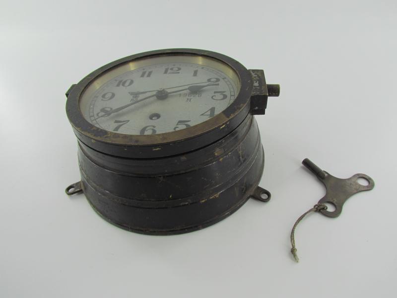 Kriegsmarine ships clock by Kieninger & Obergfell