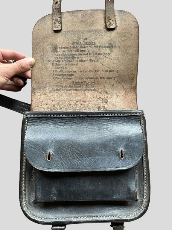 German WWII Pioneer/Engineers Leather Tool Pouch