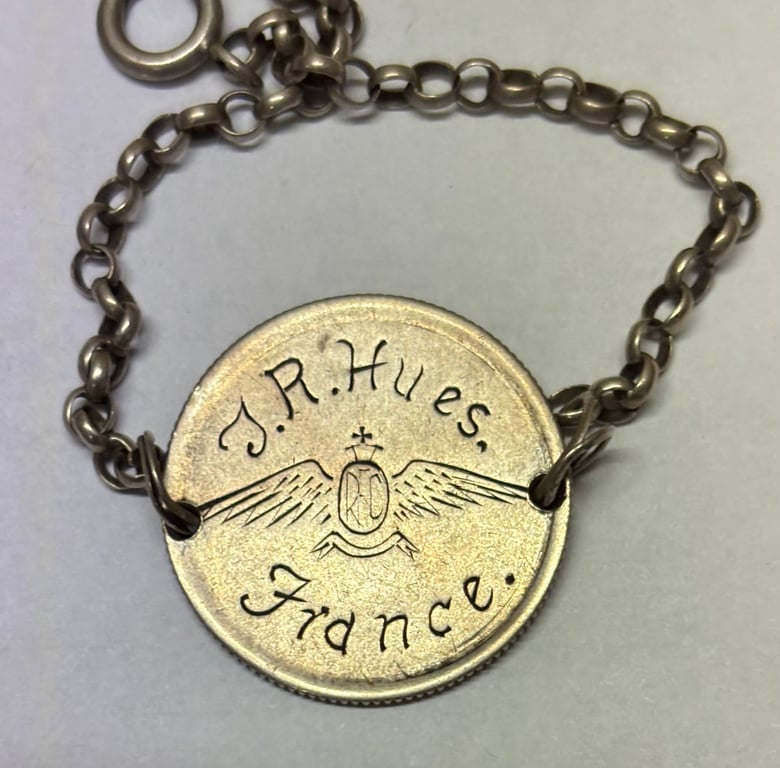 RFC Coin Identity Bracelet to (7051) Air Mechanic 2nd Class TR Hues -Served France