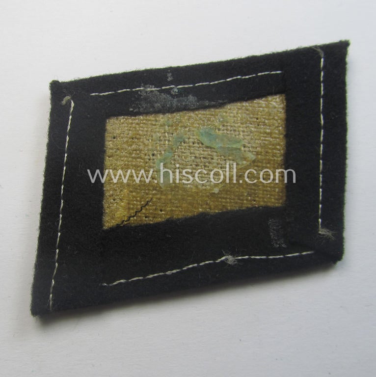Waffen-SS - so-called: 'RzM-styled' - EM- (ie. NCO-) type collar-tab as was intended for usage by soldiers (ie. NCOs) of the: '29. Waffen-Grenadier-Division der SS (o. "russische Nr. 1")
