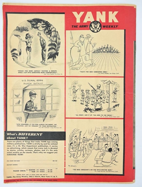 US WW2 Yank Magazine August 6,1943