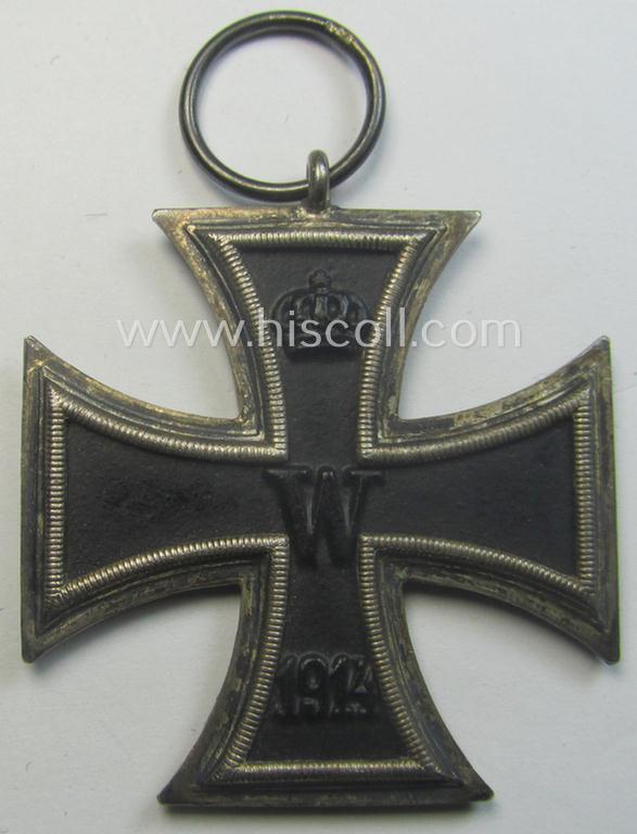 WWI-period: 'Eisernes Kreuz II. Klasse' (being a fully untouched and maker- (ie. 'W&S'-) marked example that comes with its period ribbon ie. 'Bandabschnitt')
