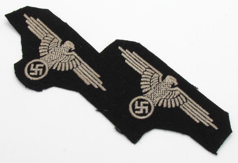 2x Waffen-SS Sleeve Eagles on a factory Sheet
