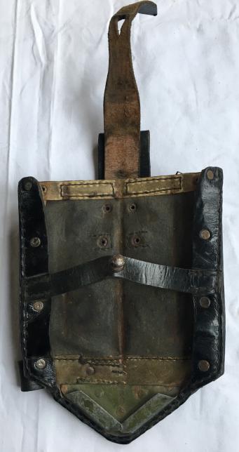 German Folding Shovel with Carrying Case, 2nd Model