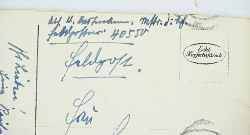 German Police Fieldpost Postcard
