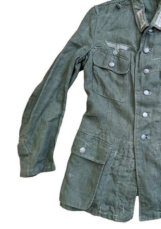 Wehrmacht ( Heer ) ‘Drillich’ (HBT) M43 Field Blouse (Feldbluse)...Mint.