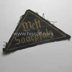 'HJ' ('Hitlerjugend') district-triangle (ie. 'Gebietsdreieck') entitled: 'West Saarpfalz'...