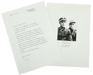 Signature of Waffen-SS RC&OLC Recipient Walter Girg