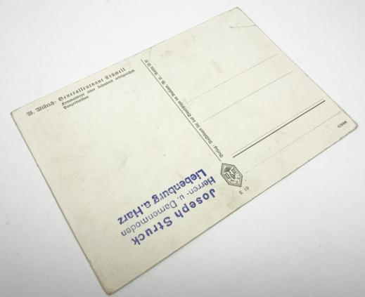 German "Willrich" Type postcard "Generalleutnant Ludwig Crüwell"