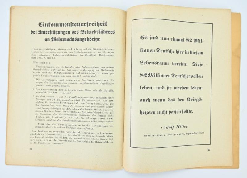 German DAF Organisation booklet Set