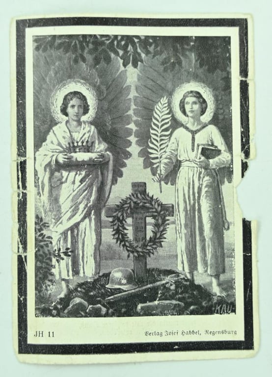German WH Deathcard 'Josef Muhlbauer'