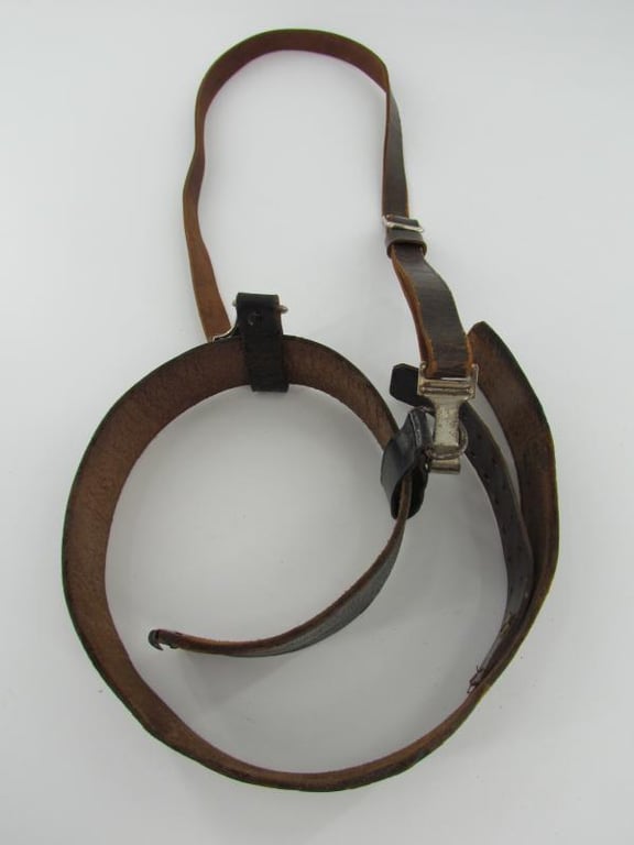 Hitler Youth Belt With Aluminum Buckle and Shoulder Strap RZM M4/30