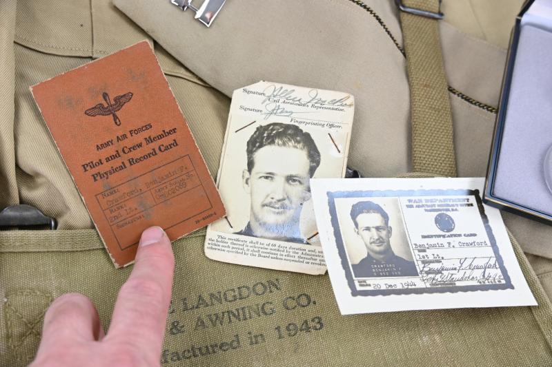US WW2 Pilot Grouping 460th Bomb Group 50 Missions!