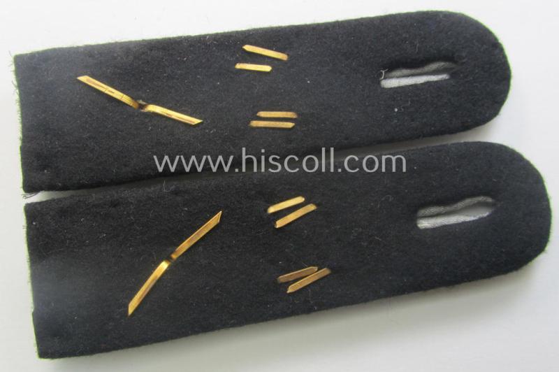 'Virtually mint- ie. unissued' pair of neatly 'cyphered', WH (Heeres) officers'-type shoulderboards: 'Oberleutnant der Pioniere u. Mitglied des Regimentsstabes 42'