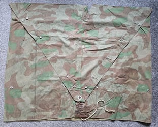 Wehrmacht Splinter pattern camouflage tent shelter quarter.