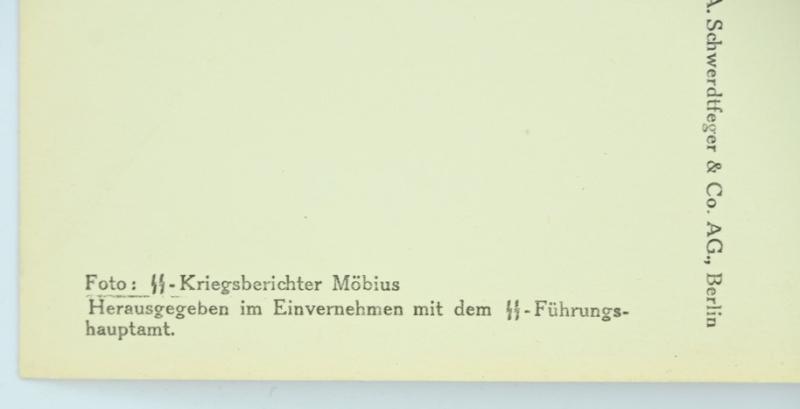 German Waffen-SS Kriegsberichter Postcard 'Unsere Waffen-SS'