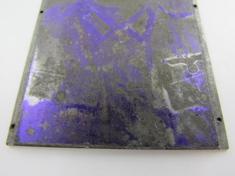 Original German Newspaper Photo “Druckplatte” (printing plate)