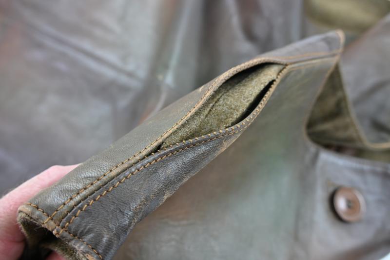 British WW2 Leather Jerkin Camouflaged 1944