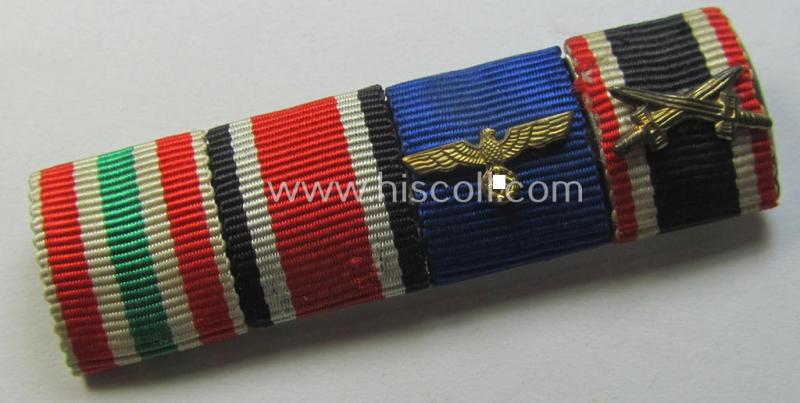 4-pieced WH (Heeres- ie. KM) ribbon-bar (ie. 'Band- o. Feldspange')