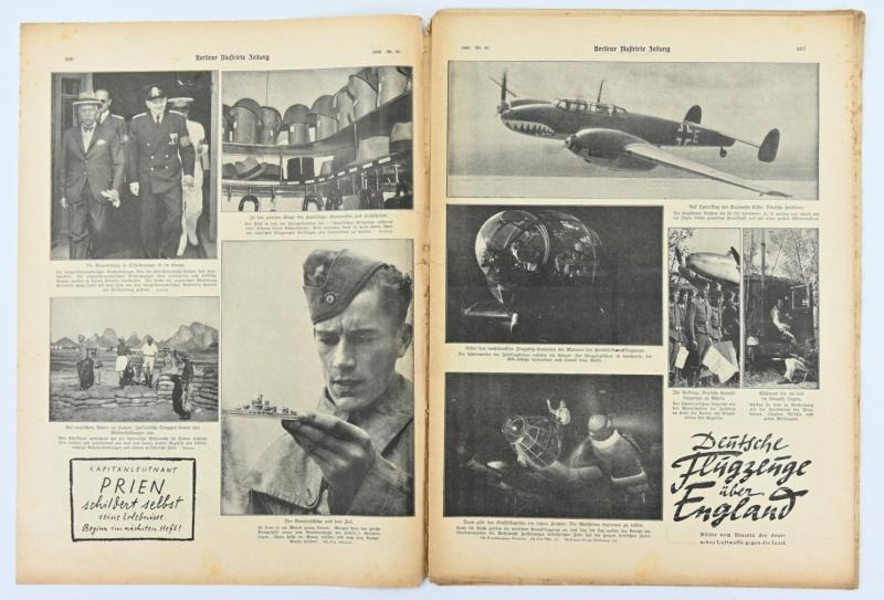 German Berliner Illustrierte Zeitung Newspaper 1940