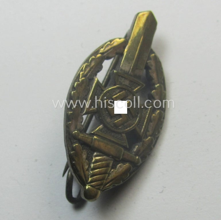 Membership-lapel-pin: 'Nationalsozialistischer Kriegsopferversorsung' (ie. 'N.S.K.O.V.') being a non-maker-marked example