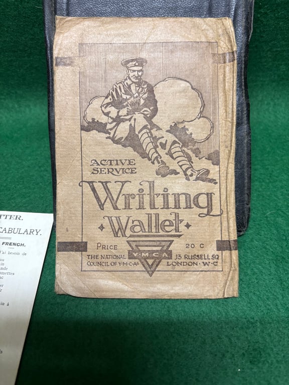 YMCA Active Service Writing Wallet and Language card  in its Waterproof Cover