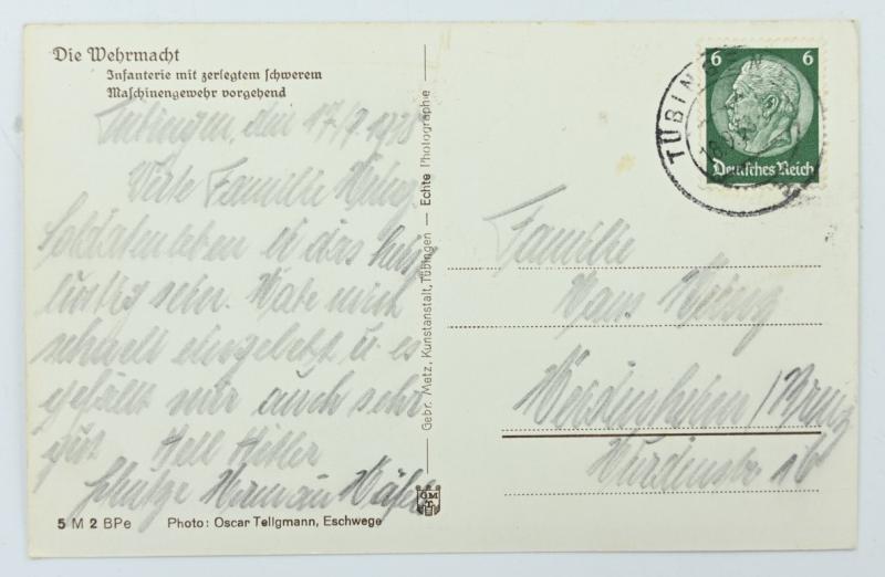 German WH Postcard 'Die Wehrmacht'
