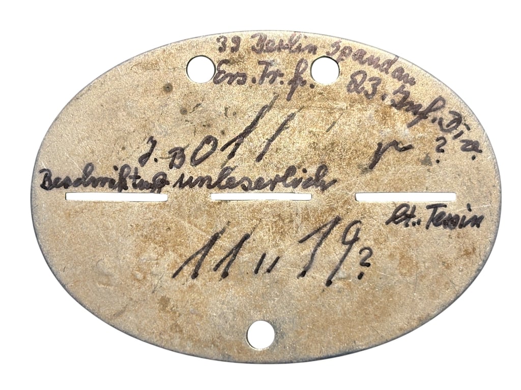 Heeres Erkennungsmarke 2. Kompanie Infanterie-Ersatz-Bataillon 67