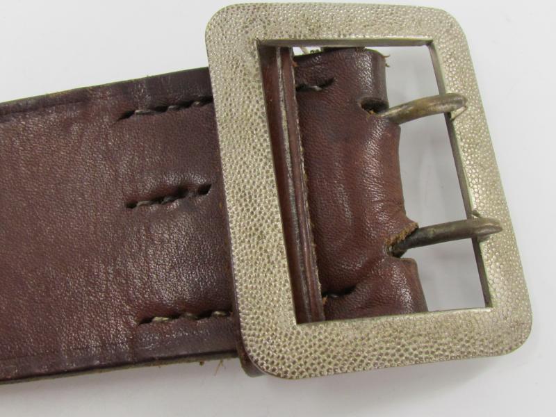 WH/LW Brown Officer ‘Zweidorn’ Double Claw Belt