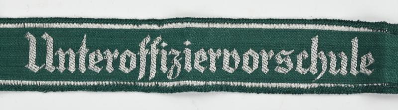 German WH Cufftitle 'Unteroffiziervorschule'