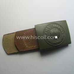 Stunning, WH (Heeres) field-grey-coloured- and/or steel-based belt-buckle, being...