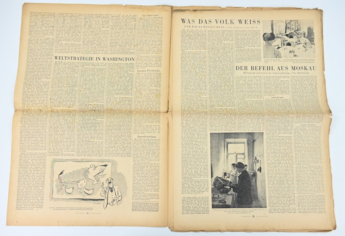 German Newspaper “Das Reich” January 1942