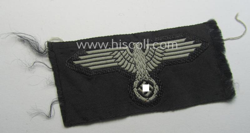 Waffen-SS, 'BeVo'-woven-style skull- and cap-eagle-set (ie. 'Totenkopf- u. Adler-Effektensatz für Schiffchen o. Einheitsfeldmütze')
