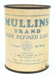 US WW2 Period Tin Can of Grease