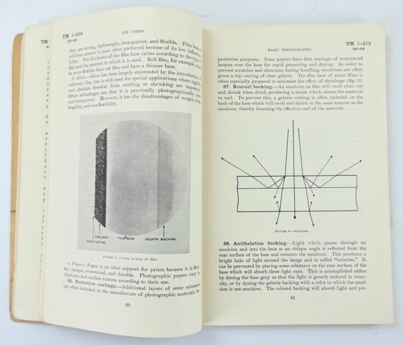 US WW2 TM 1-219 Technical Manual Basic Photography