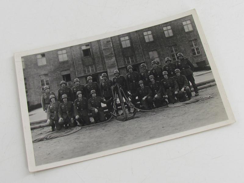 Group Photo in Front of a ( Kriegsmarine )Training Barracks