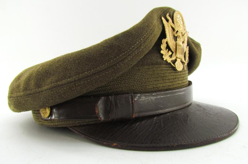 US WWII Army Air Force Officer's Crusher Visor Cap
