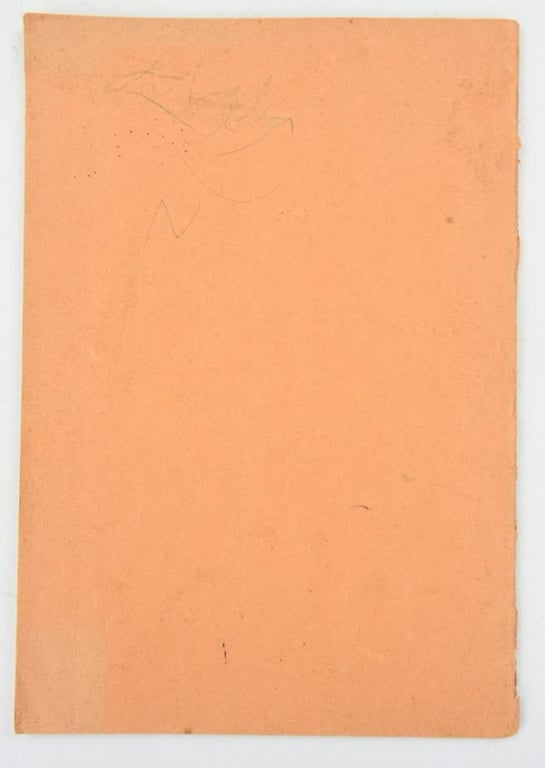 German Luftschutz Booklet