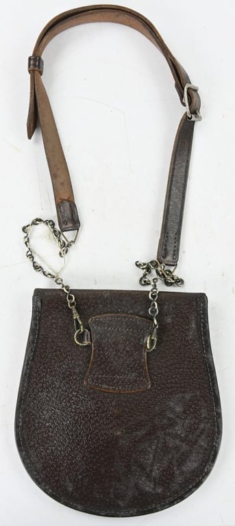 British WW2 Officer's Leather Sporran Gordon Highlanders