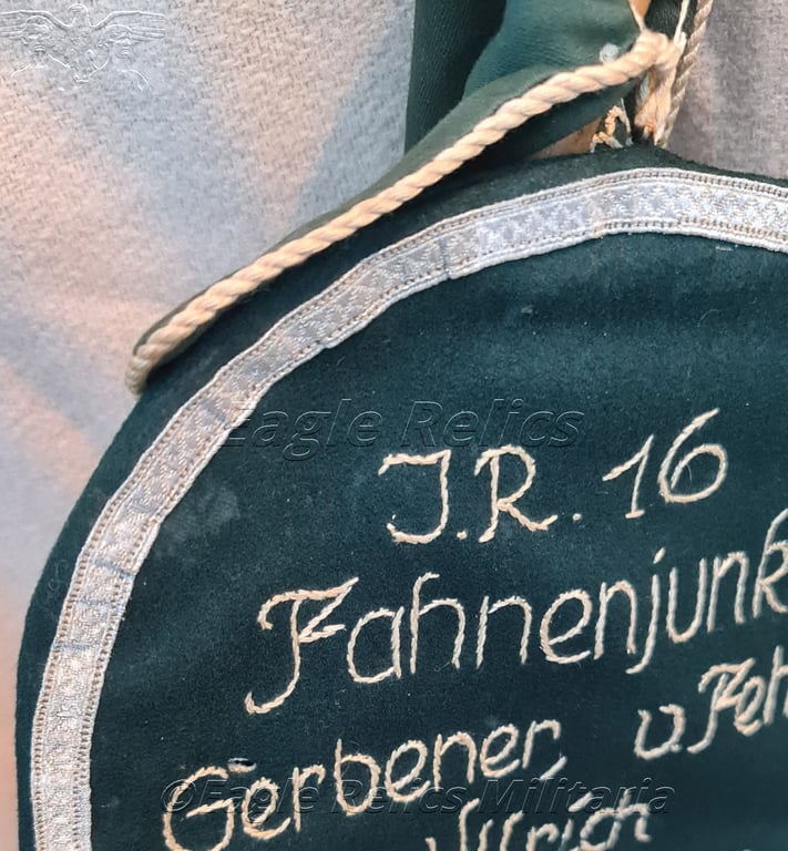 16th Company Pioneers Presentation table flag