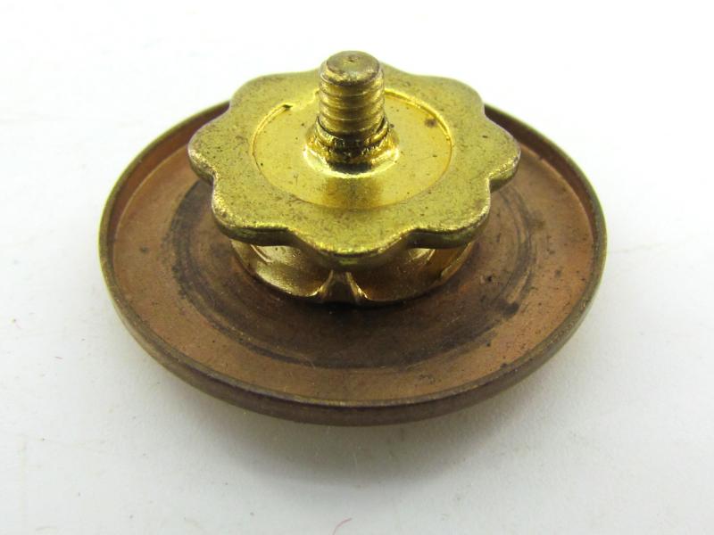 US WWII Engineers Corps Collar Badge Screw Back Insignia