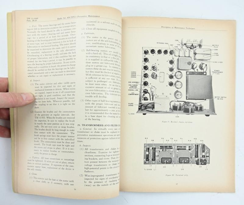 US WW2 TM11-1440 AN/TPS-3 Manual